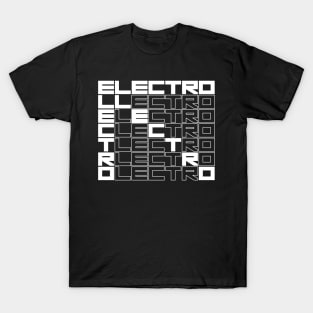 ELECTRO bold text design T-Shirt